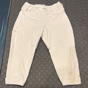 WHITE BELLALETE SOFTBALL PANTS